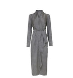 Années 40 Robe de Bal Gris - Louise Vintage