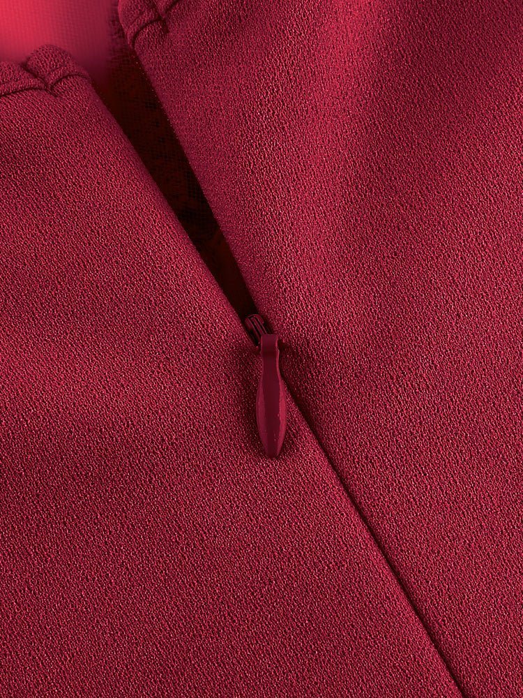 Années 60 Robe Vintage Bordeaux - Louise Vintage