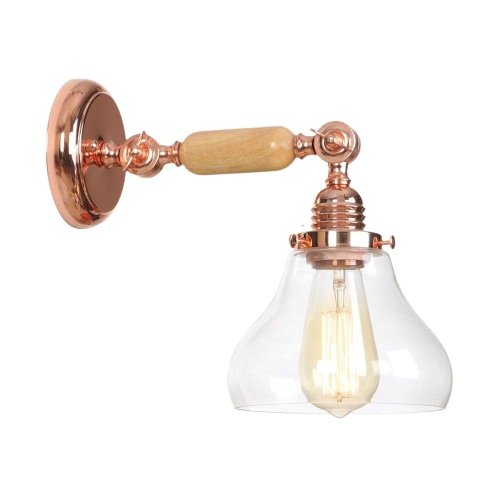 Applique Murale Vintage Bois Cloche - Louise Vintage