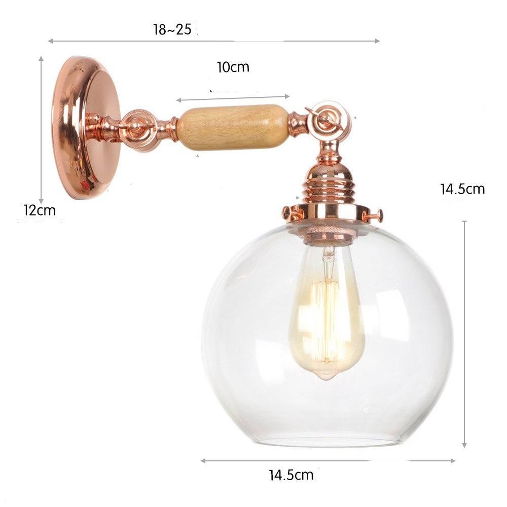 Applique Murale Vintage Bois Globe - Louise Vintage