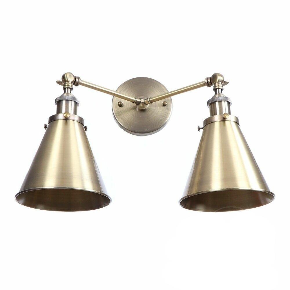 Applique Murale Vintage Double Laiton Bar - Louise Vintage