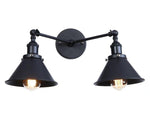 Applique Murale Vintage Double Noir - Louise Vintage