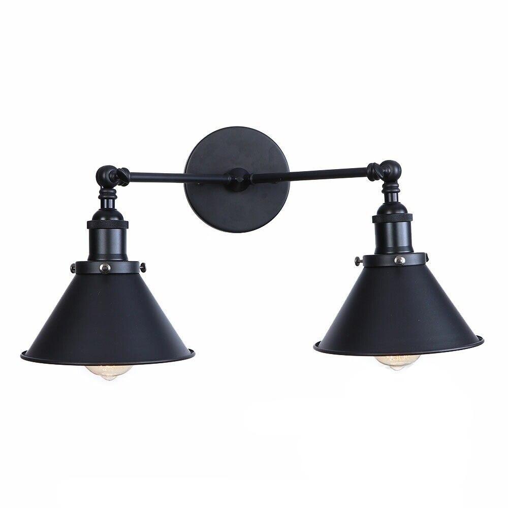 Applique Murale Vintage Double Noir - Louise Vintage