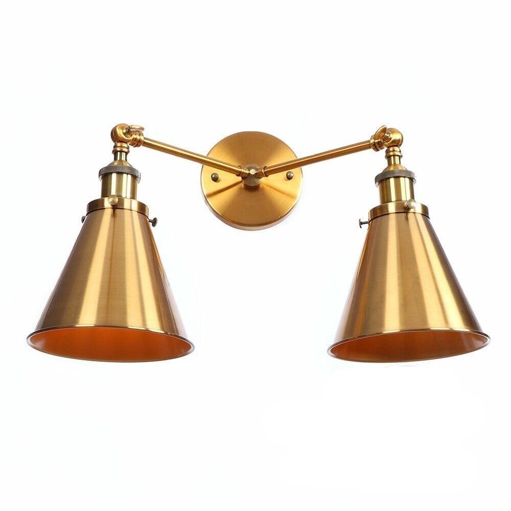 Applique Murale Vintage Double Or Bar - Louise Vintage