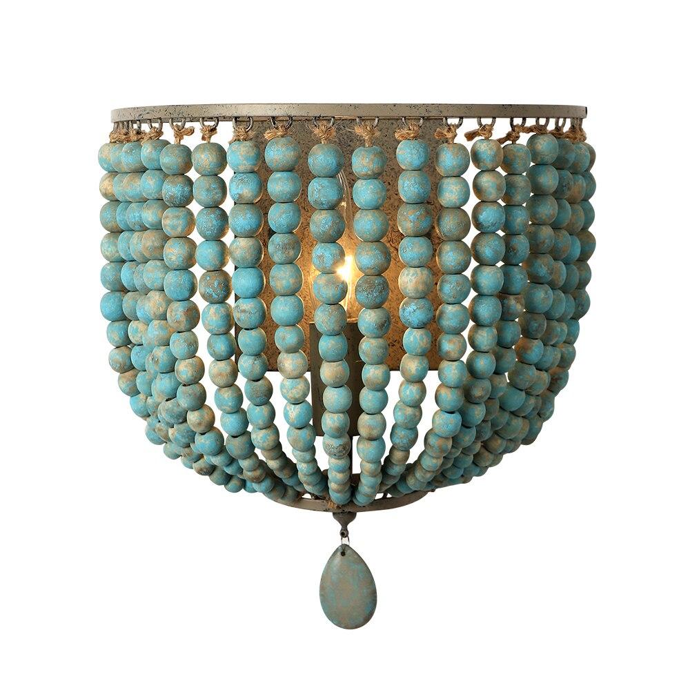Applique Murale Vintage Perles Bleu - Louise Vintage