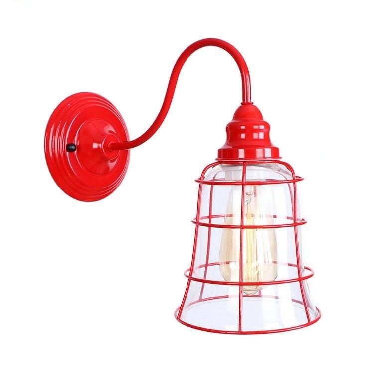 Applique Murale Vintage Rouge Cage - Louise Vintage