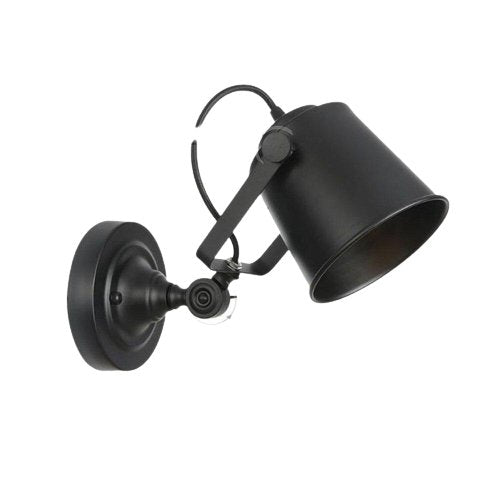 Applique Murale Vintage Spot Ajustable Noir - Louise Vintage