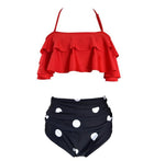 Bikini Taille Haute Vintage Pois - Louise Vintage