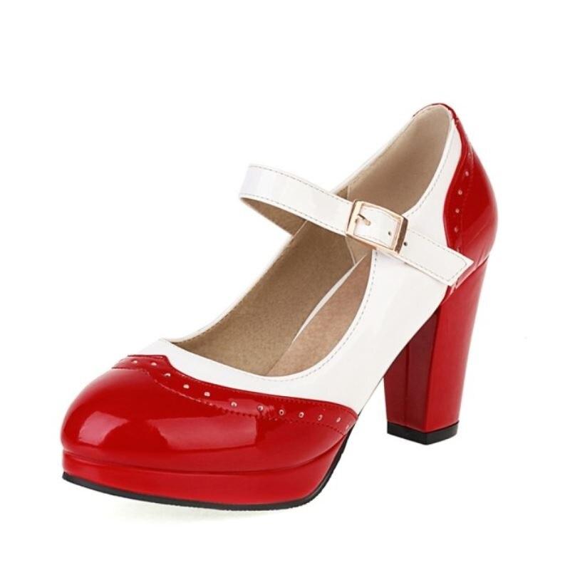 Chaussure Vintage Femme Pin Up Rouge - Louise Vintage