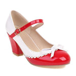 Chaussures à Talons Vintage Rouge - Louise Vintage