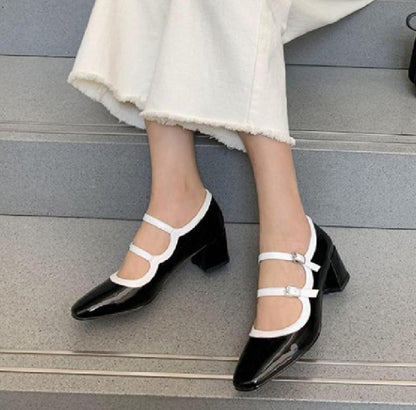Chaussures Années 50 60 Noires - Louise Vintage