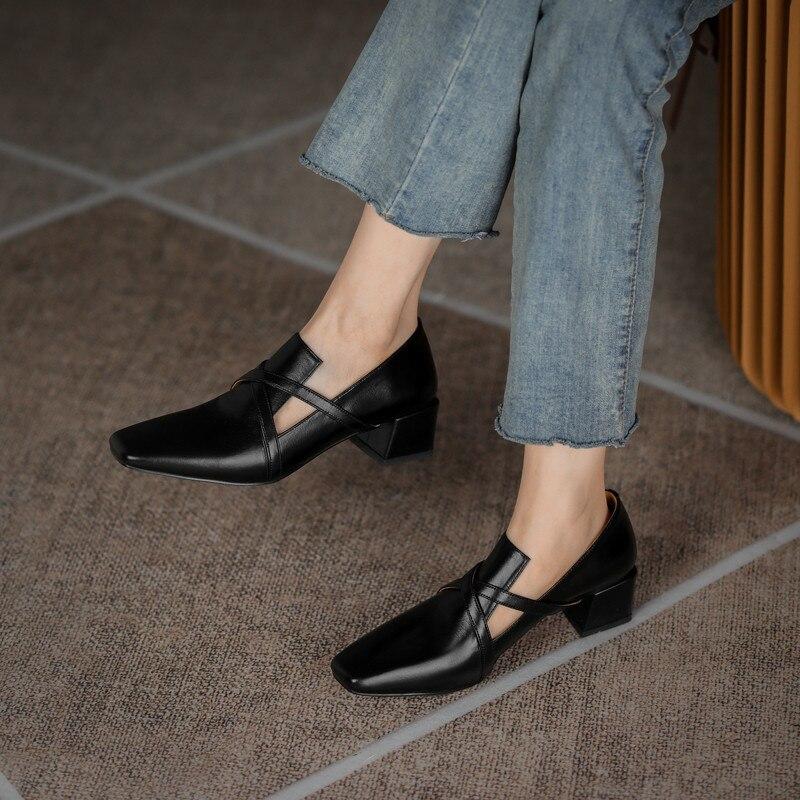 Chaussures Ann es 60 Bureau Noir Louise Vintage