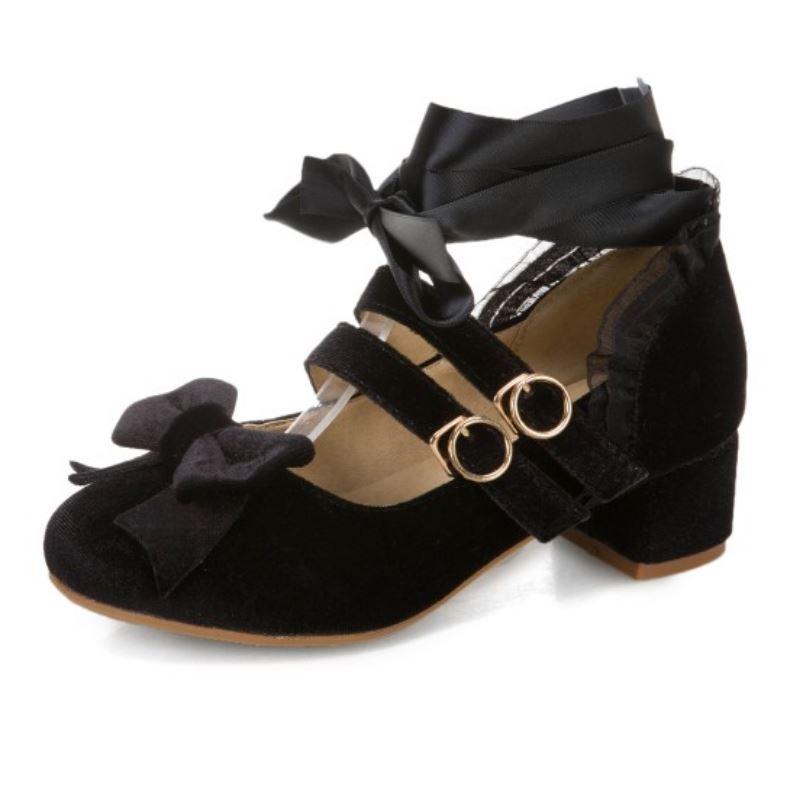 Chaussures de Mariée Vintage Noir - Louise Vintage