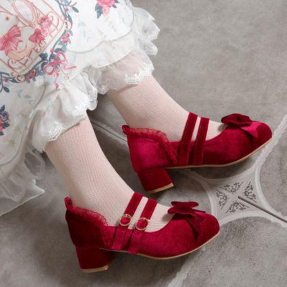 Chaussures de Mariée Vintage Rouge - Louise Vintage