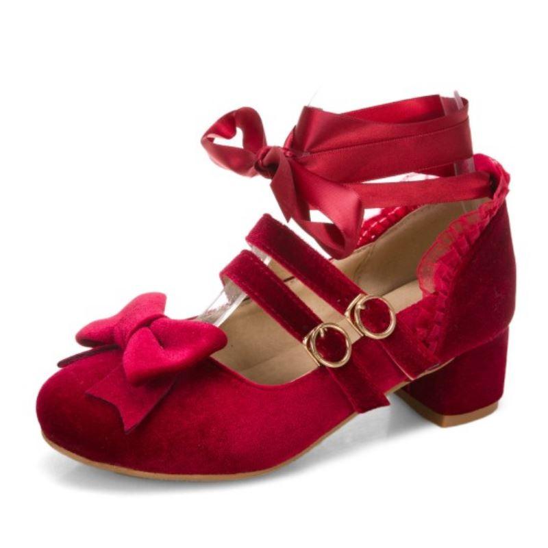 Chaussures de Mariée Vintage Rouge - Louise Vintage