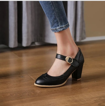 Chaussures des Années 50 Noires - Louise Vintage