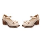 Chaussures Femme Style Années 50 Beige - Louise Vintage
