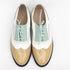 Chaussures Oxford Femme Abricot Blanc Vert - Louise Vintage