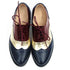 Chaussures Oxford Femme Bleu Or Bordeaux - Louise Vintage