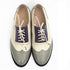 Chaussures Oxford Femme Gris Beige Violet - Louise Vintage