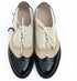 Chaussures Oxford Femme Noir Café Beige - Louise Vintage