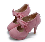 Chaussures Pin Up Années 50 Rose - Louise Vintage