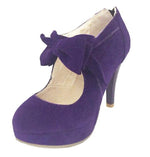 Chaussures Pin Up Années 50 Violet - Louise Vintage