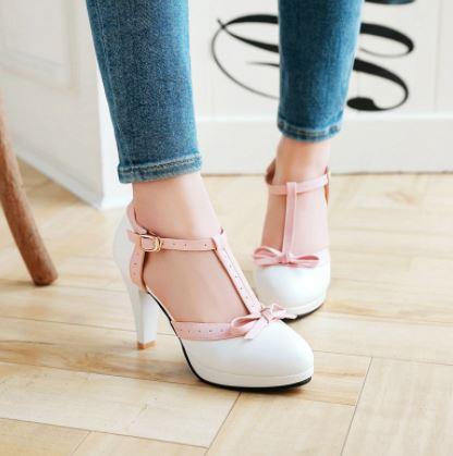 Chaussures Pin Up Blanches - Louise Vintage