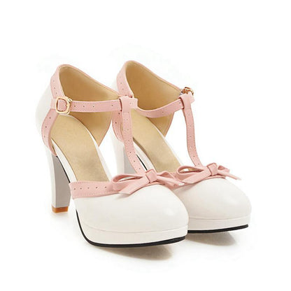 Chaussures Pin Up Blanches - Louise Vintage