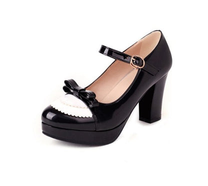 Chaussures Pin Up Mary Jane Noir - Louise Vintage