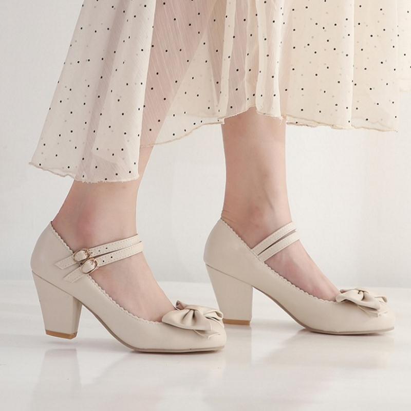 Chaussures Pin Up pas cher Beige - Louise Vintage