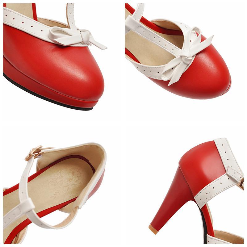 Chaussures Pin Up Rouges - Louise Vintage