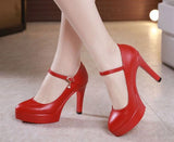 Chaussures Pin Up Sexy Rouge - Louise Vintage