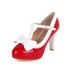 Chaussures Plateforme Vintage Rouge - Louise Vintage