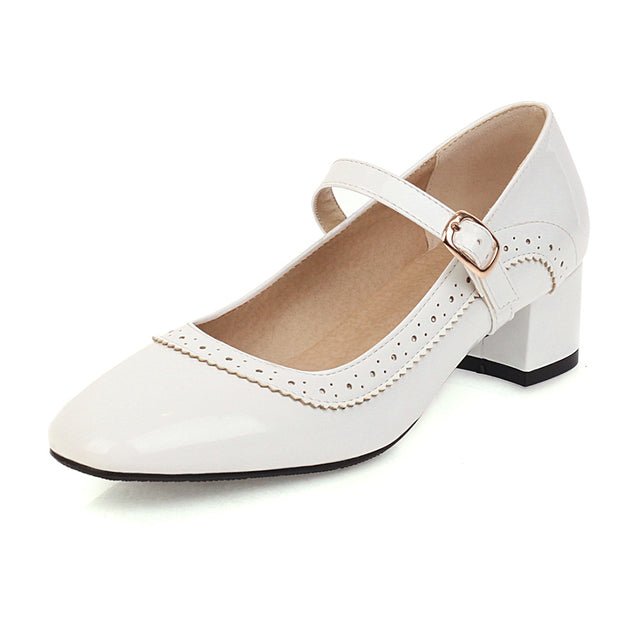 Chaussures Rétro Années 50 Blanc - Louise Vintage