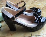 Chaussures Rétro Pin-Up Noir Blanc - Louise Vintage