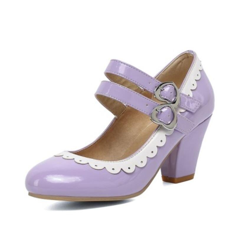 Chaussures Rockabilly Vintage Violet - Louise Vintage