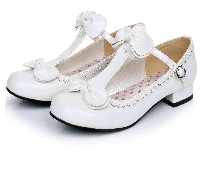 Chaussures Vintage à Pois Blanches - Louise Vintage