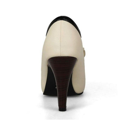 Chaussures Vintage Années 40 Beige - Louise Vintage
