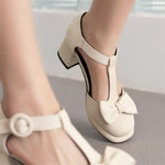 Chaussures Vintage Années 50 Femme Blanc - Louise Vintage