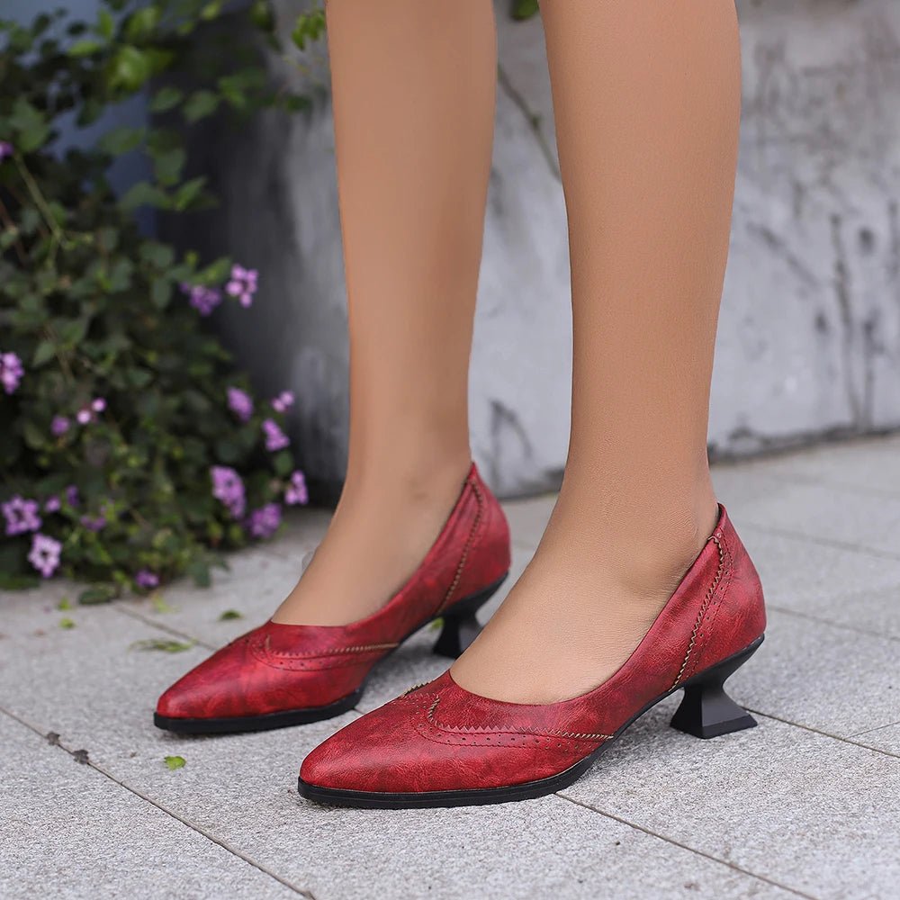 Chaussures Vintage Annees 90 Rouge