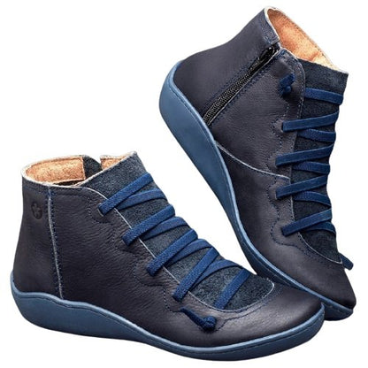 Chaussures Vintage Bottines Bleu - Louise Vintage