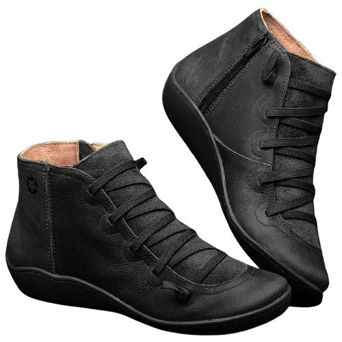 Chaussures Vintage Bottines Noir - Louise Vintage