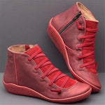 Chaussures Vintage Bottines Rouge - Louise Vintage