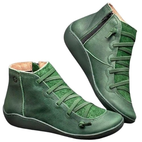 Chaussures Vintage Bottines Vert - Louise Vintage