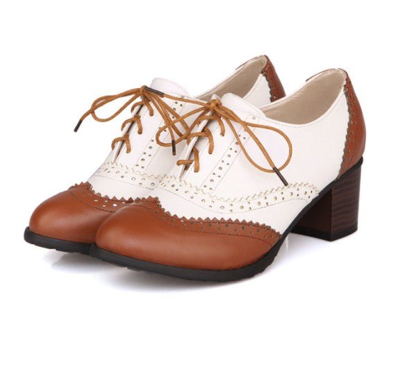 Chaussures Vintage British Marron - Louise Vintage