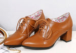 Chaussures Vintage Marron Vernis - Louise Vintage