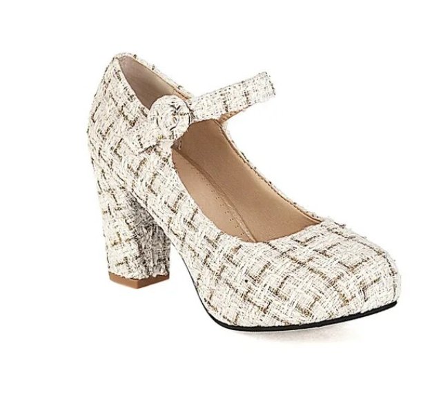 Chaussures Vintage Moderne Beige - Louise Vintage