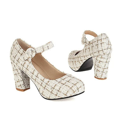 Chaussures Vintage Moderne Beige - Louise Vintage