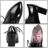 Chaussures Vintage Noir Vernis - Louise Vintage